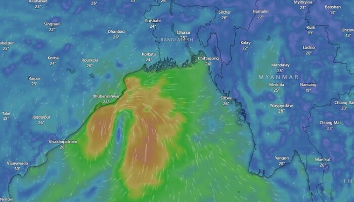 বঙ্গোপসাগরের নিম্নচাপটি ঘূর্ণিঝড়ে রূপ নেবে