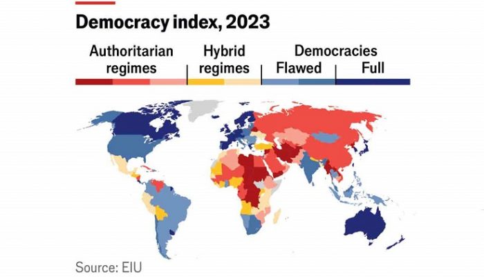 বৈশ্বিক গণতান্ত্রিক সূচকে বাংলাদেশের অবনতি