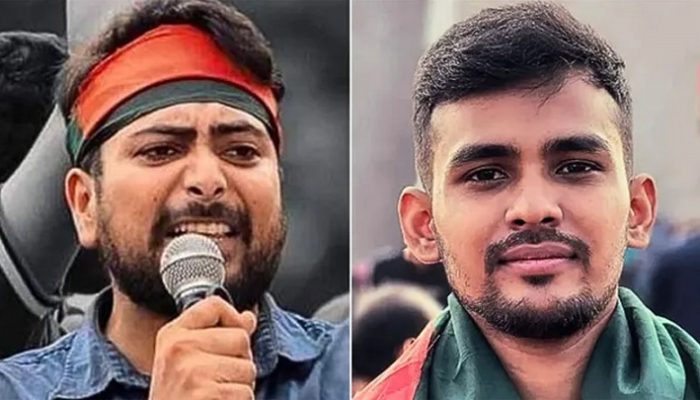 নাহিদ ইসলাম ও আসিফ মাহমুদকে তুলে নেয়ার অভিযোগ